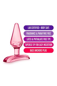 Blush Hard Candy Anal Plug - Pink - 331976-8